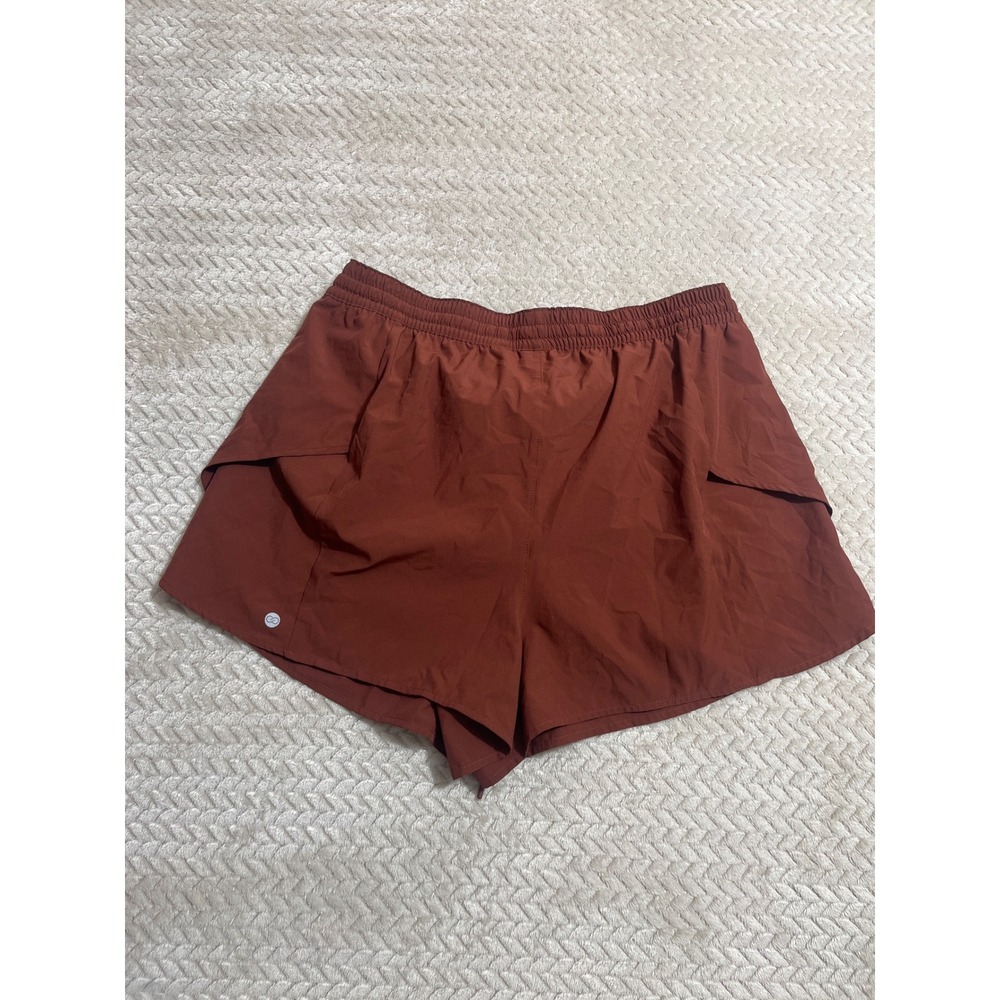 CALIA by Carrie Underwood Womens Rust Brown Active Running Shorts Size M - Picture 3 of 6